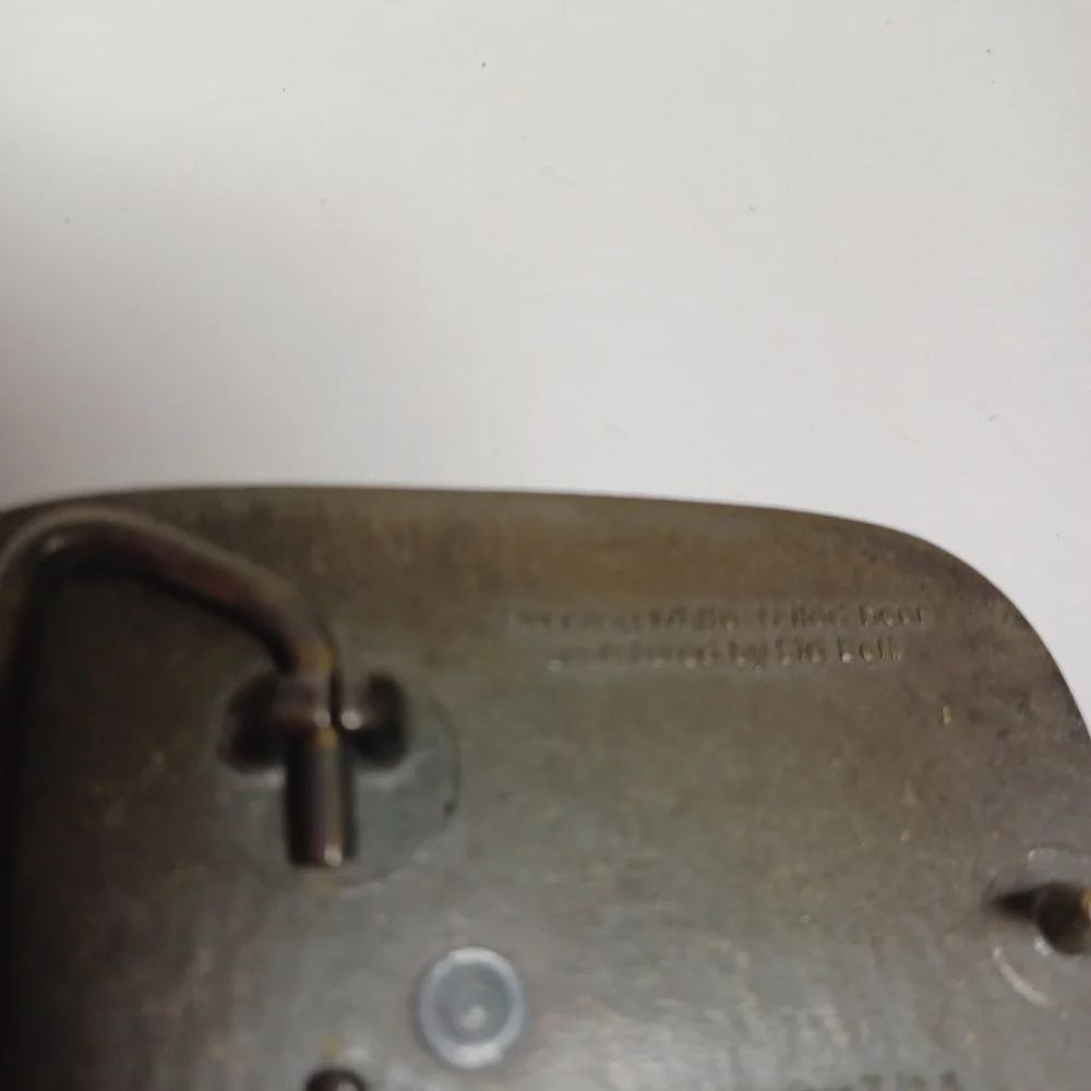 Vintage 1979 Remington Brass Finish Belt Buckle “Running White-tailed‎ Deer